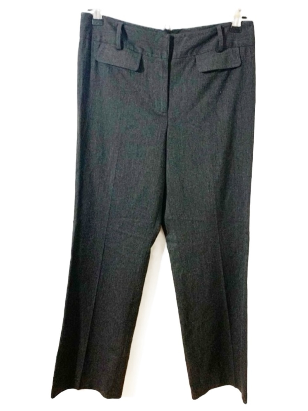 Ann Taylor LOFT Petites Stretch Rayon Blend Trouser Dress Pants Dark Gray 🩶